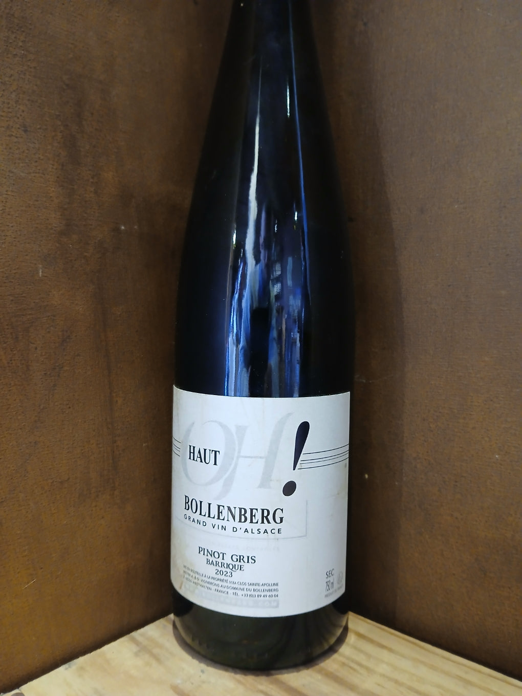 AOP Alsace "OH BOLLENBERG !" Pinot Gris Barrique Domaine Clos Sainte-Apolline 2019